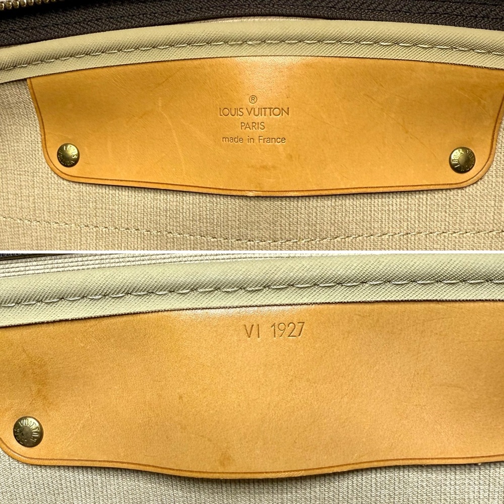 Authentic Louis Vuitton Alizé travel bag M41393 brown monogram LV canvas unisex - Picture 14 of 16